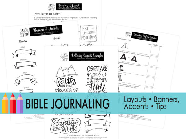 bible journaling faith set