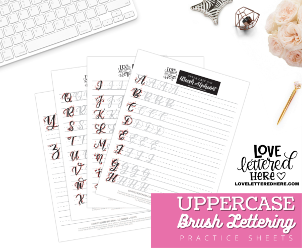 uppercase alphabet practice sheet